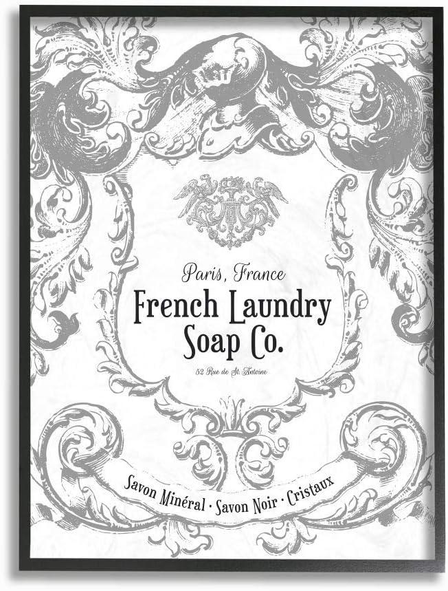 Stupell IndustriesFrench Laundry Soap Co FiligreeFramed Wall Art by Lettered and Lined