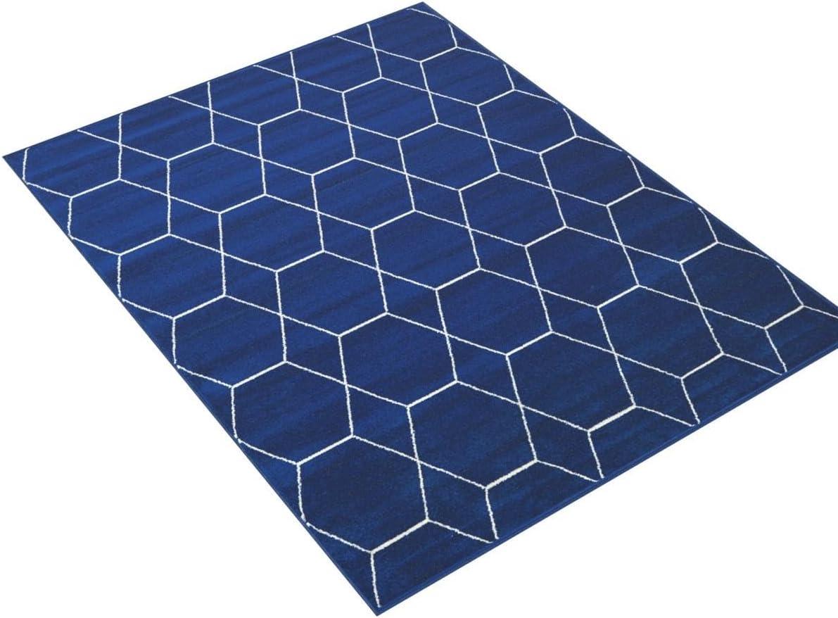 Unique Loom Trellis Frieze Geometric Trellis Indoor Woven Area Rug