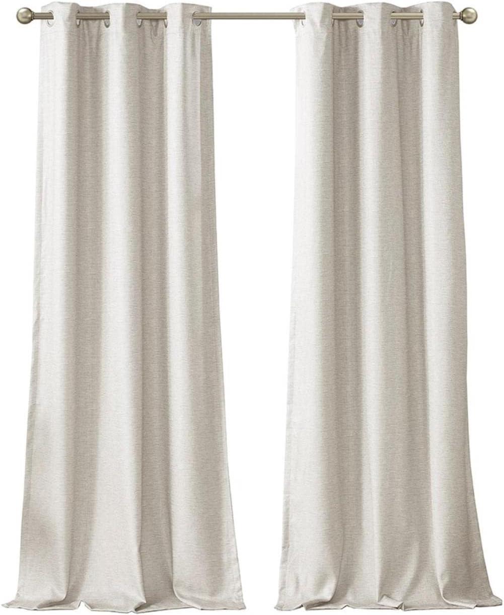 Set of 2 Aberdeen Faux Silk Blackout Curtain Panels