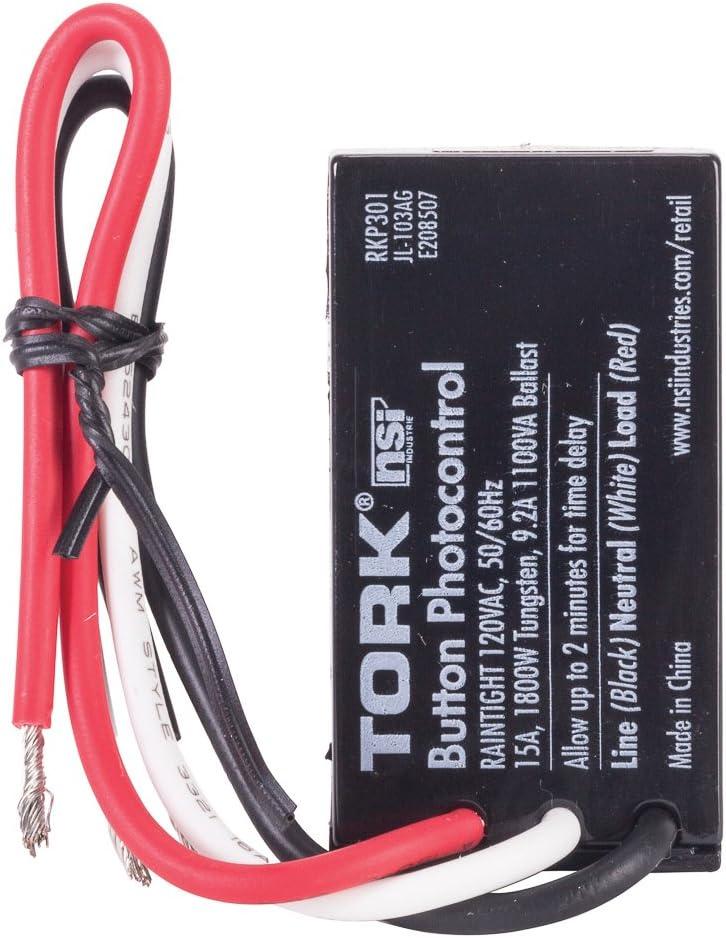 TORK RKP301 Outdoor Black Photocontrol Button for Lighting Fixtures