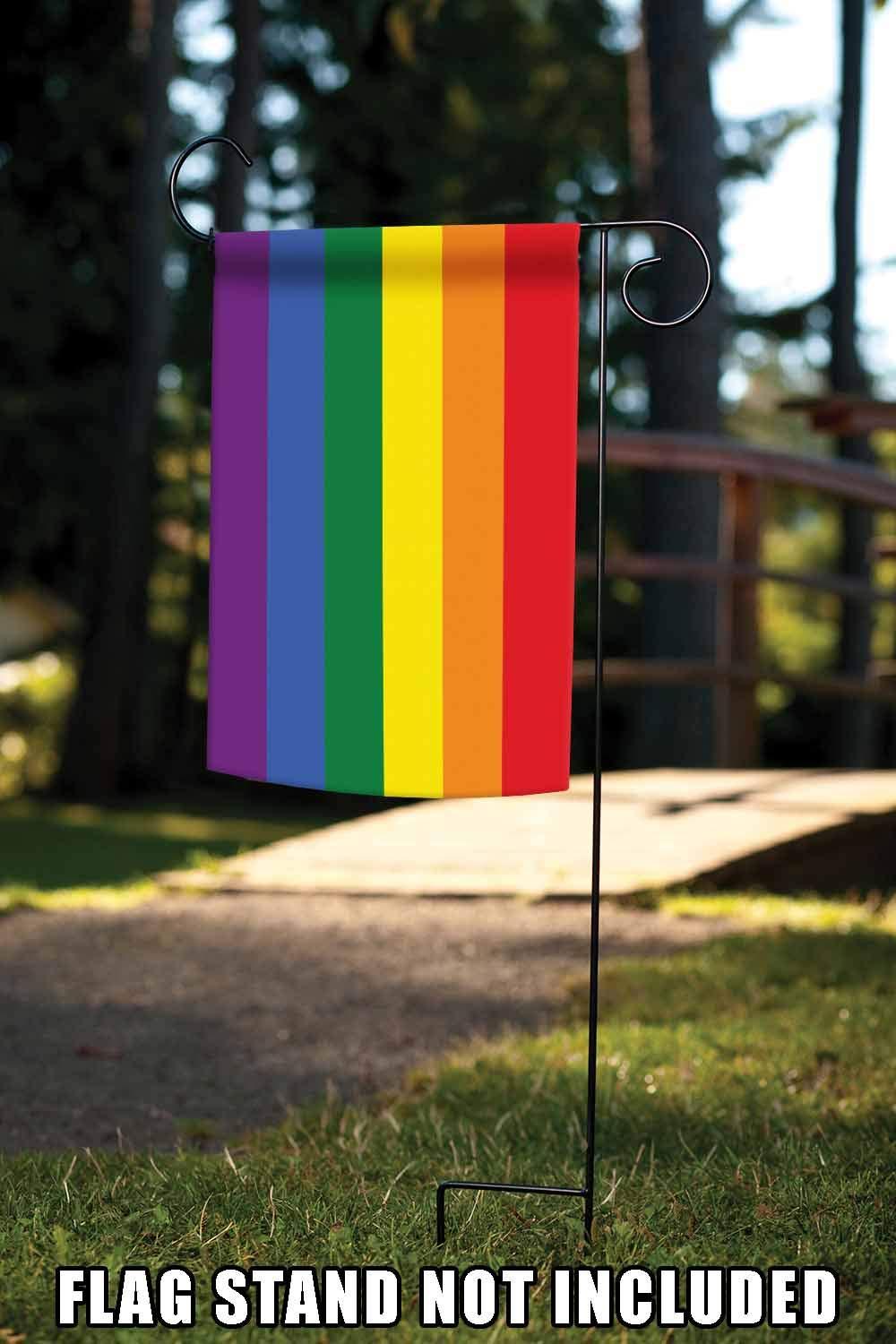Toland Home Garden Rainbow Pride LGBTQIA+ Pride Flag Double Sided 12x18 Inch