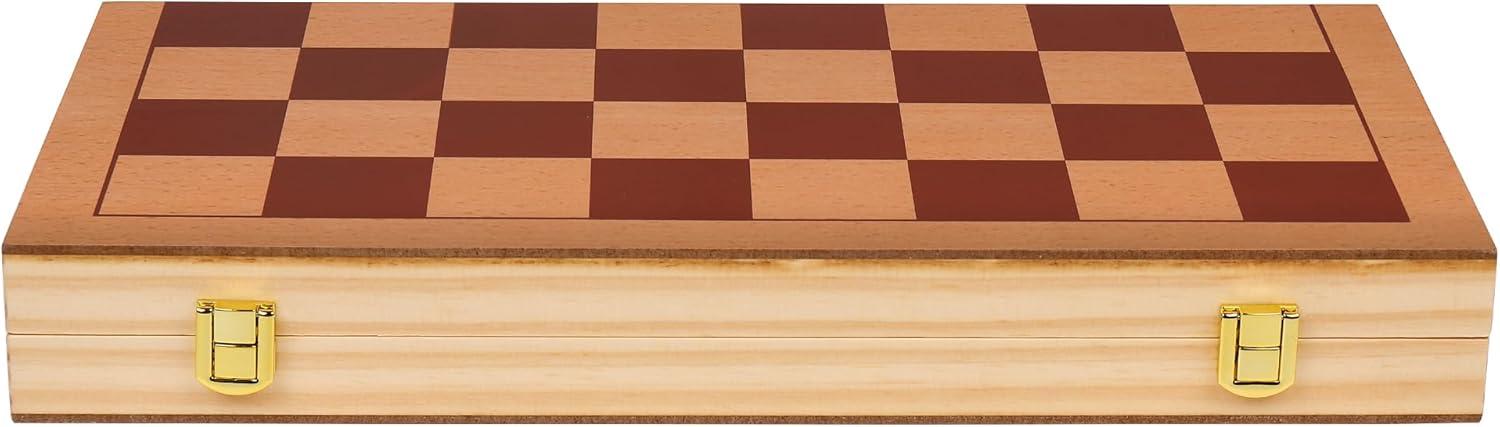 Sterling Games 3 in 1 - Chess, Checkers, and Backgammon Set Board Game