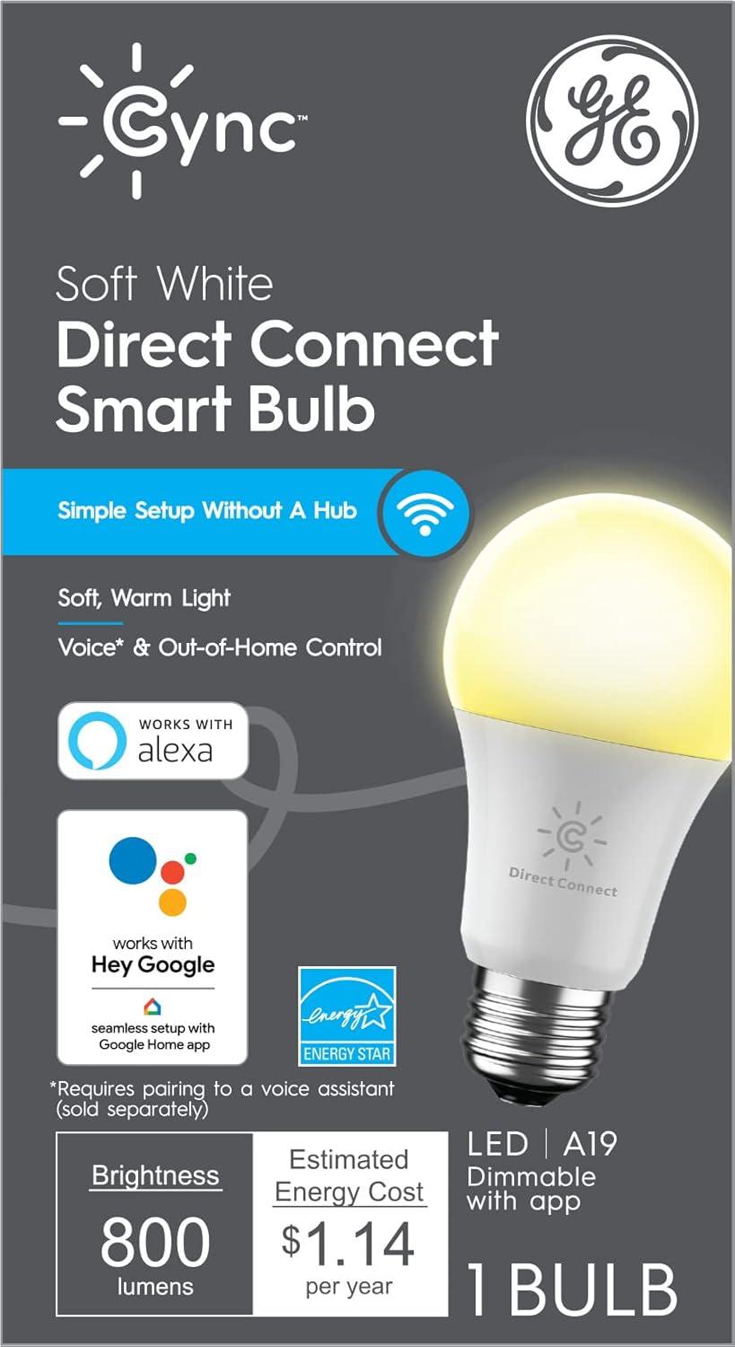 Soft White Dimmable LED Smart Bulb with Voice Control