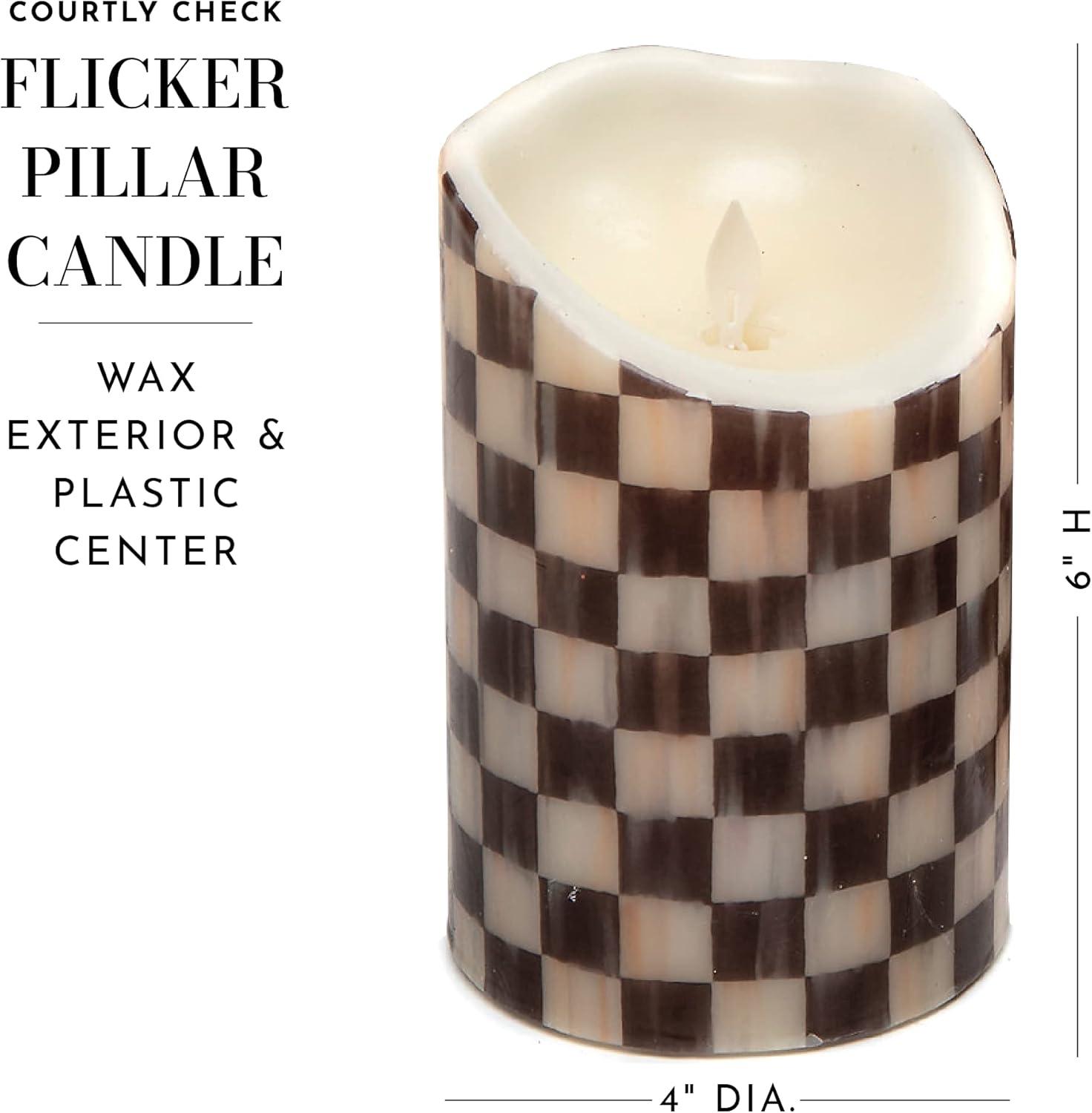 Courtly Check® Flicker 3 AA Pillar Candle