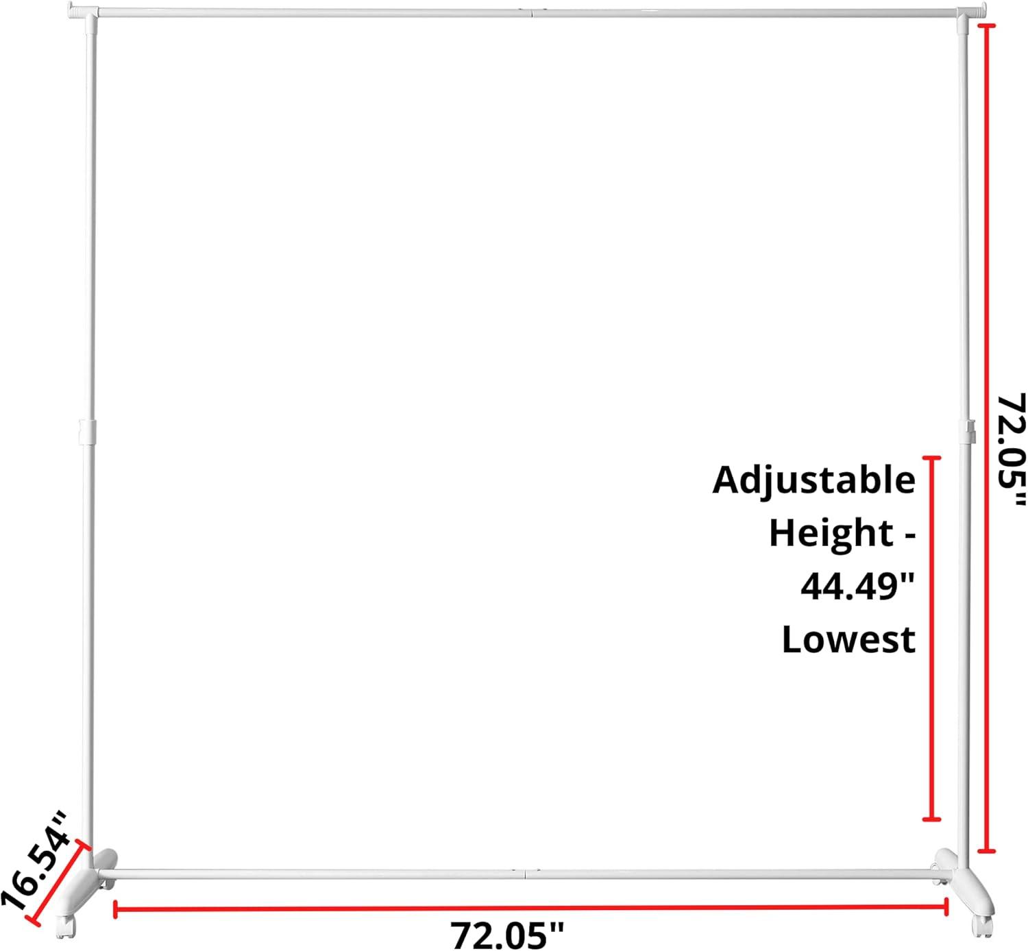 Adjustable White Carbon Steel Privacy Room Divider Frame