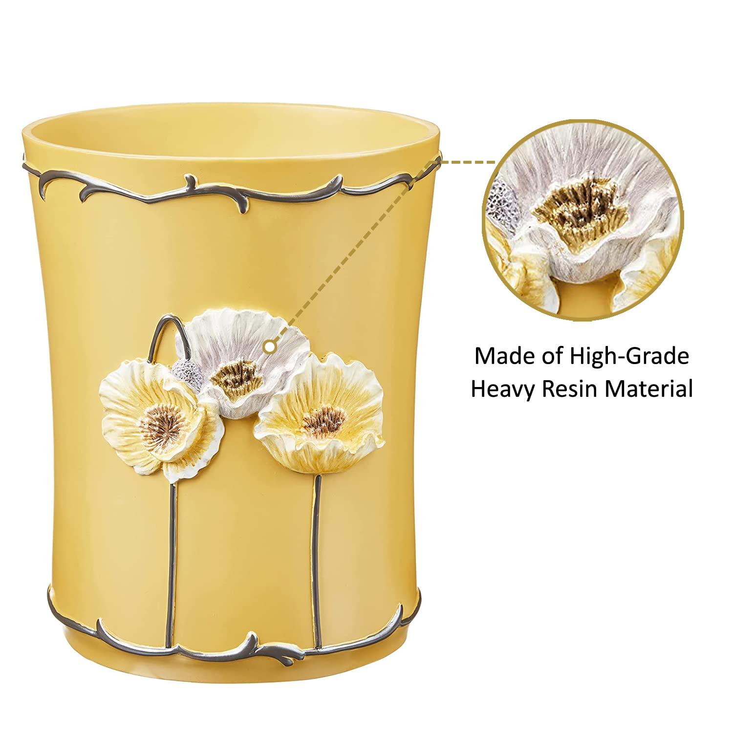 Popular Bath Plastic Open Waste Basket - 4 Gallons