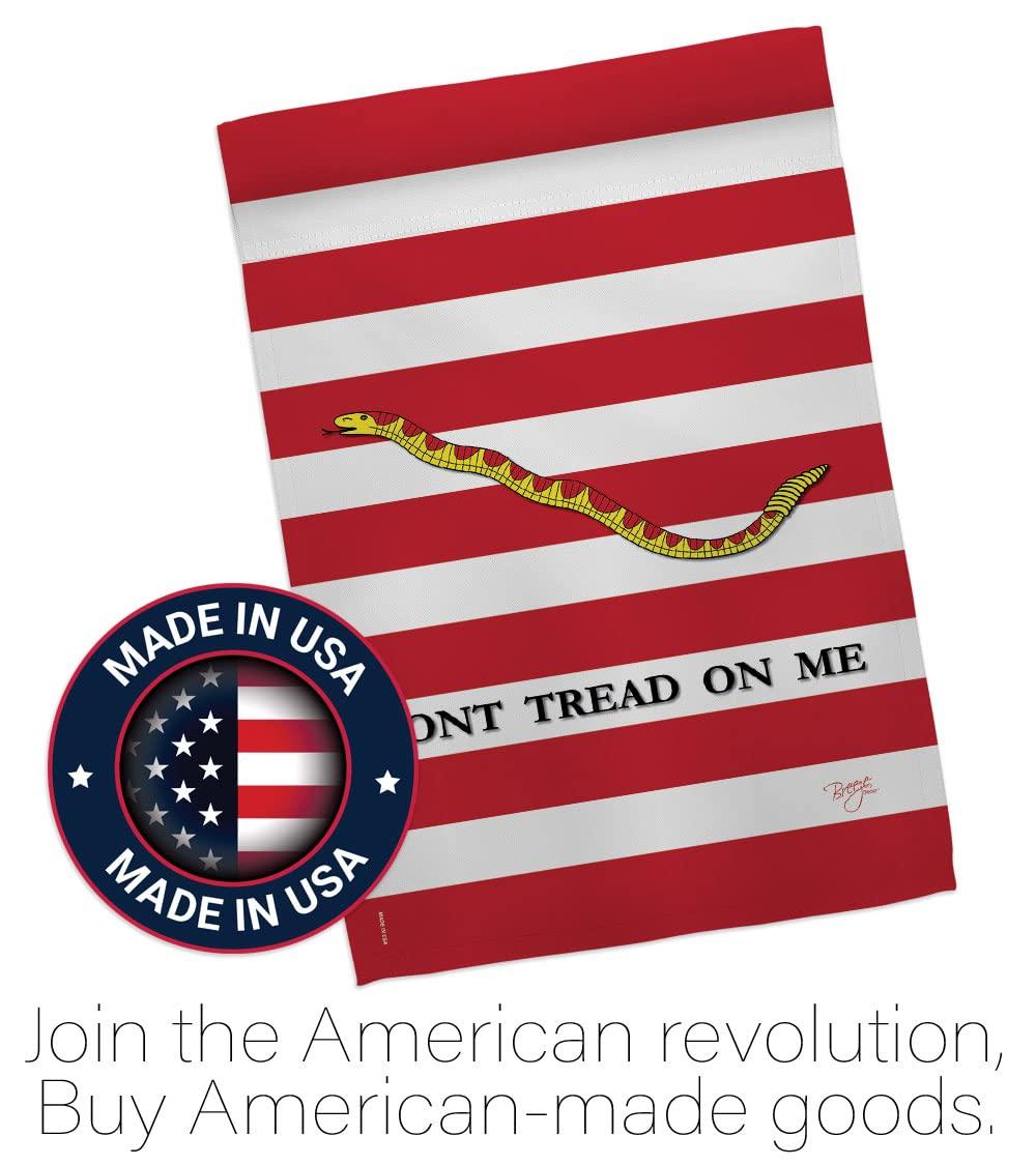 Breeze Decor Double Sided 18.5'' H x 13'' W Burlap Flag Set