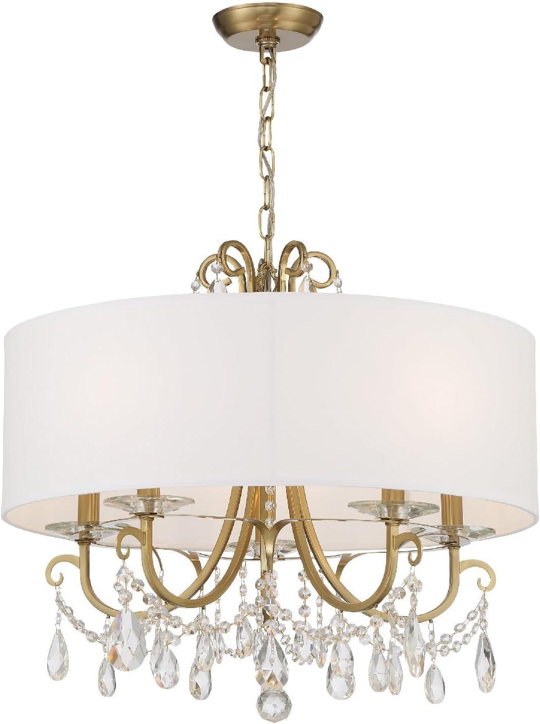 Crystorama Lighting Othello 5 - Light Chandelier in  Vibrant Gold