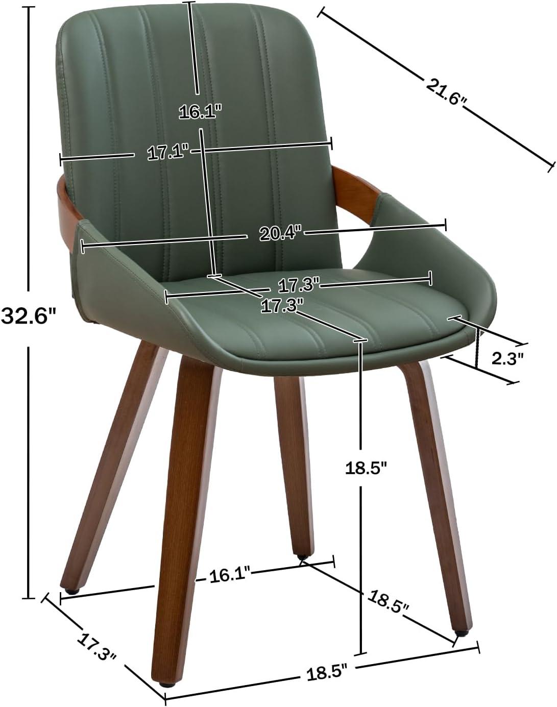 Modern Upholstered Faux Leather Dining Chairs