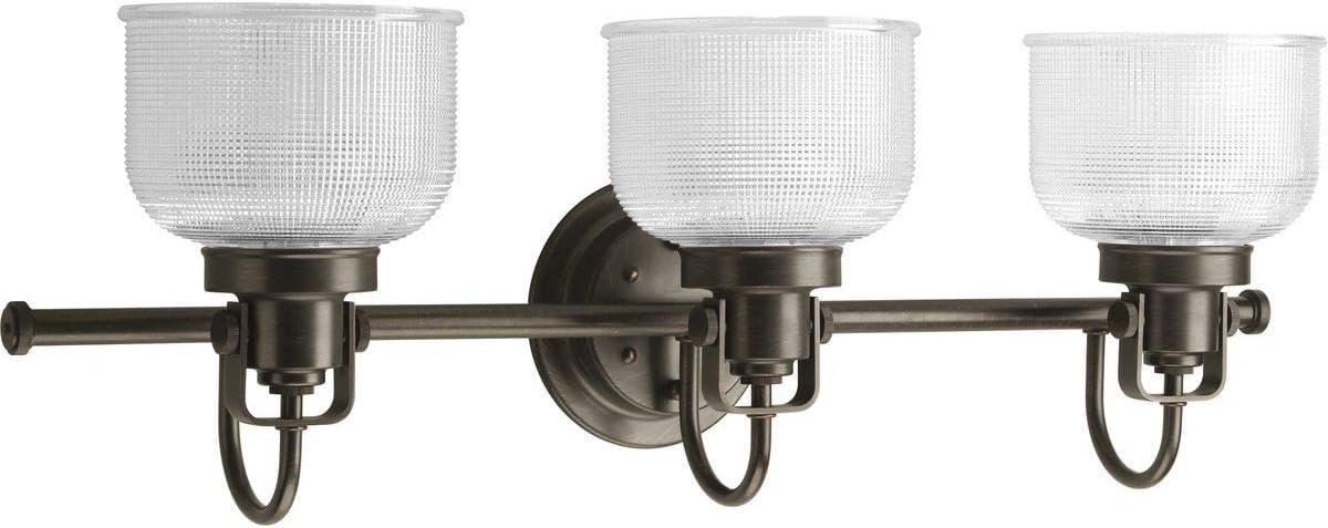 Rosser 3 Light Ribbed Dimmable Vanity Light