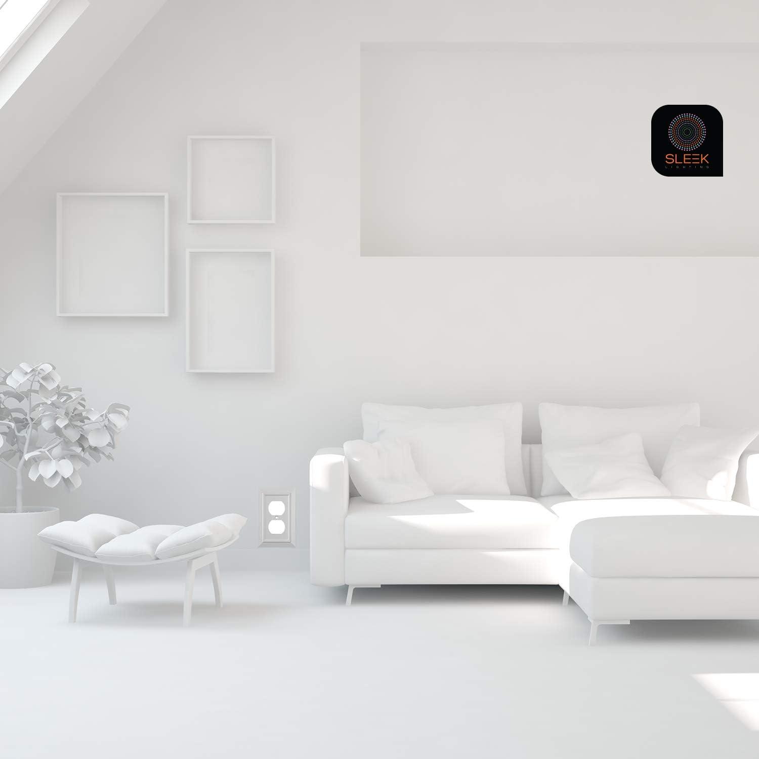 4 Pack Single Decorator Switch Cover Plate White Classic Decorative Decorator Switch Plates Cover 1 Gang Rocker Wall Plate Cover for Duplex Toggle