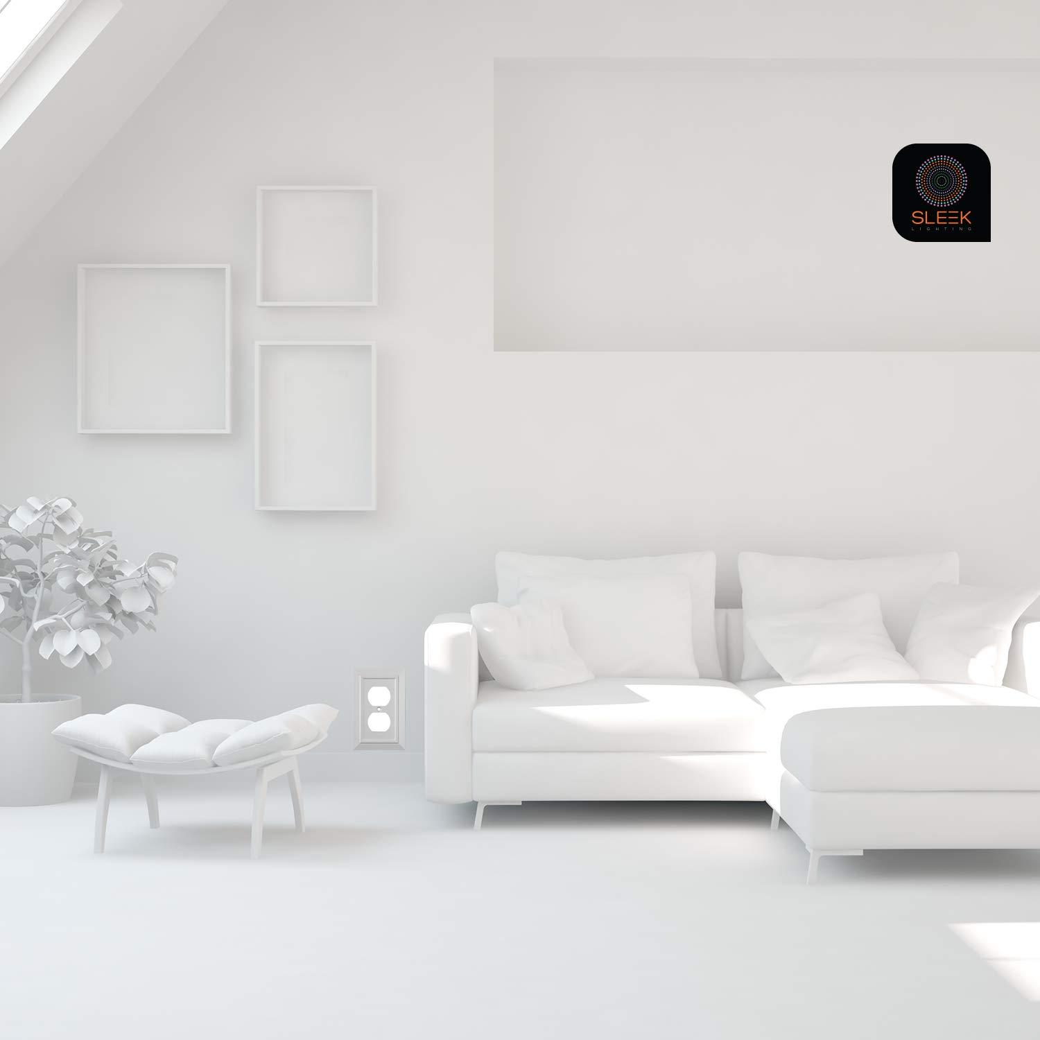 4 Pack Single Decorator Switch Cover Plate White Classic Decorative Decorator Switch Plates Cover 1 Gang Rocker Wall Plate Cover for Duplex Toggle