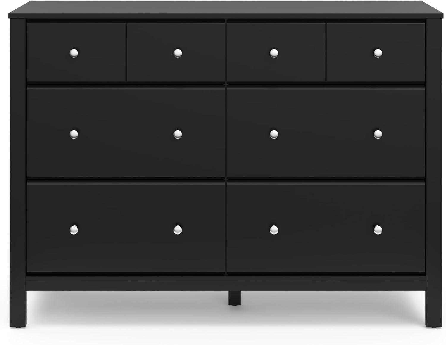 Storkcraft Horizon 6 Drawer Nursery Double Dresser, Black