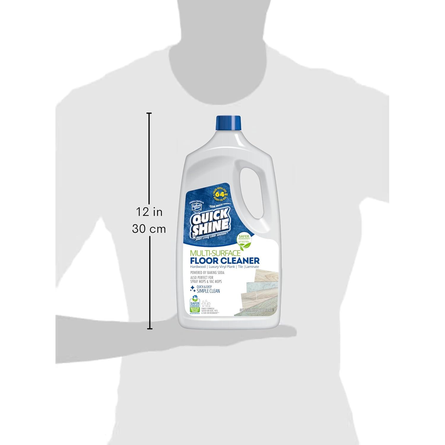 Quick Shine Multi-Surface Floor Cleaner Refill, 64 fl. oz., Fresh Scent