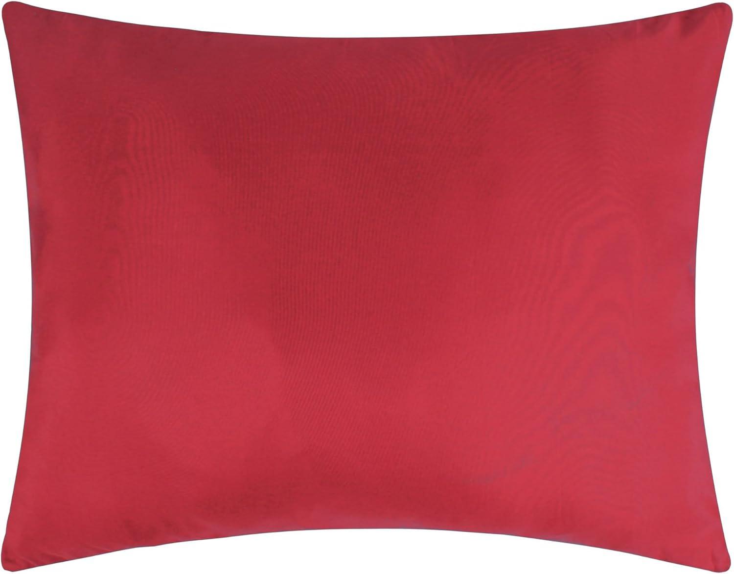 Greenland Home Fashion Riviera Velvet Ultra Comfortable Pillow Sham Standard Red