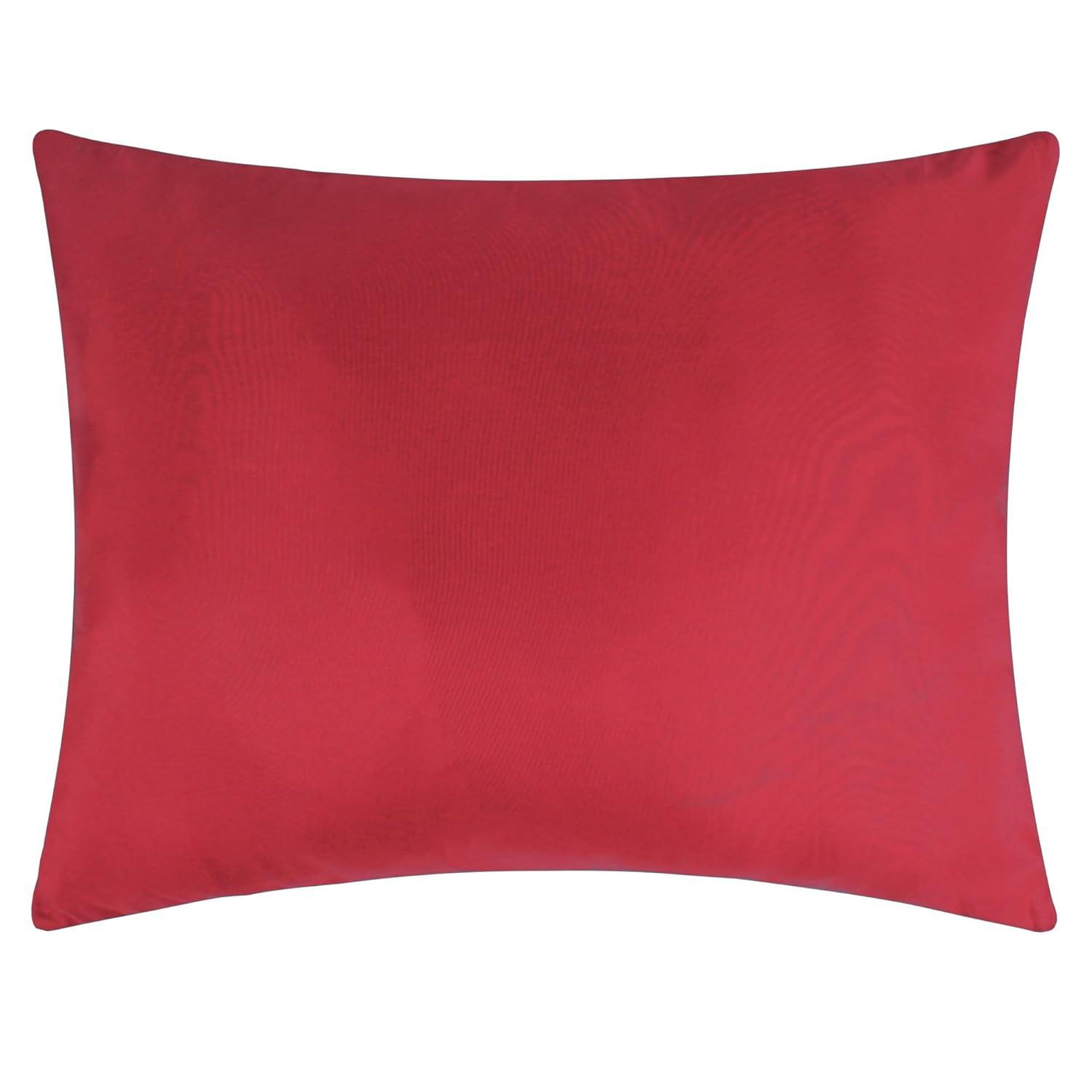 Greenland Home Fashion Riviera Velvet Ultra Comfortable Pillow Sham Standard Red