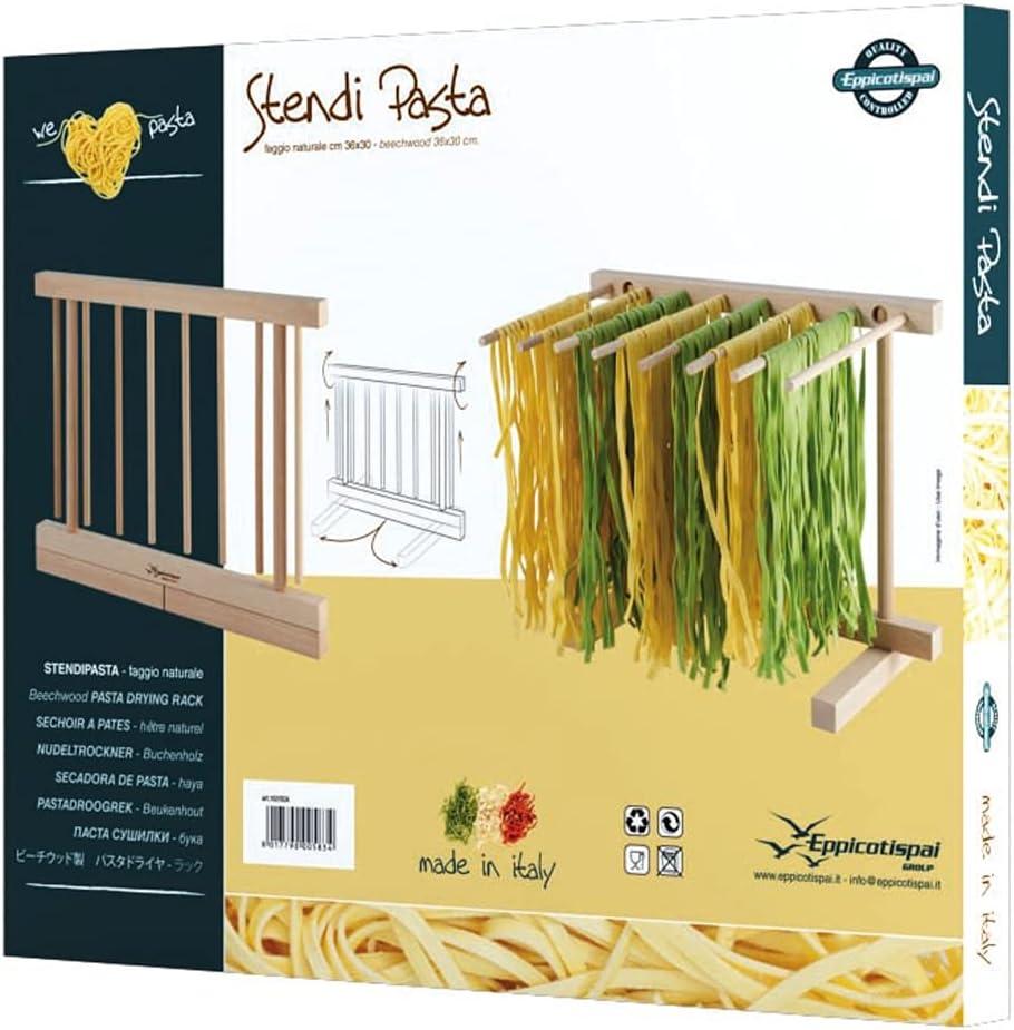 Natural Beechwood Collapsible Pasta Drying Rack