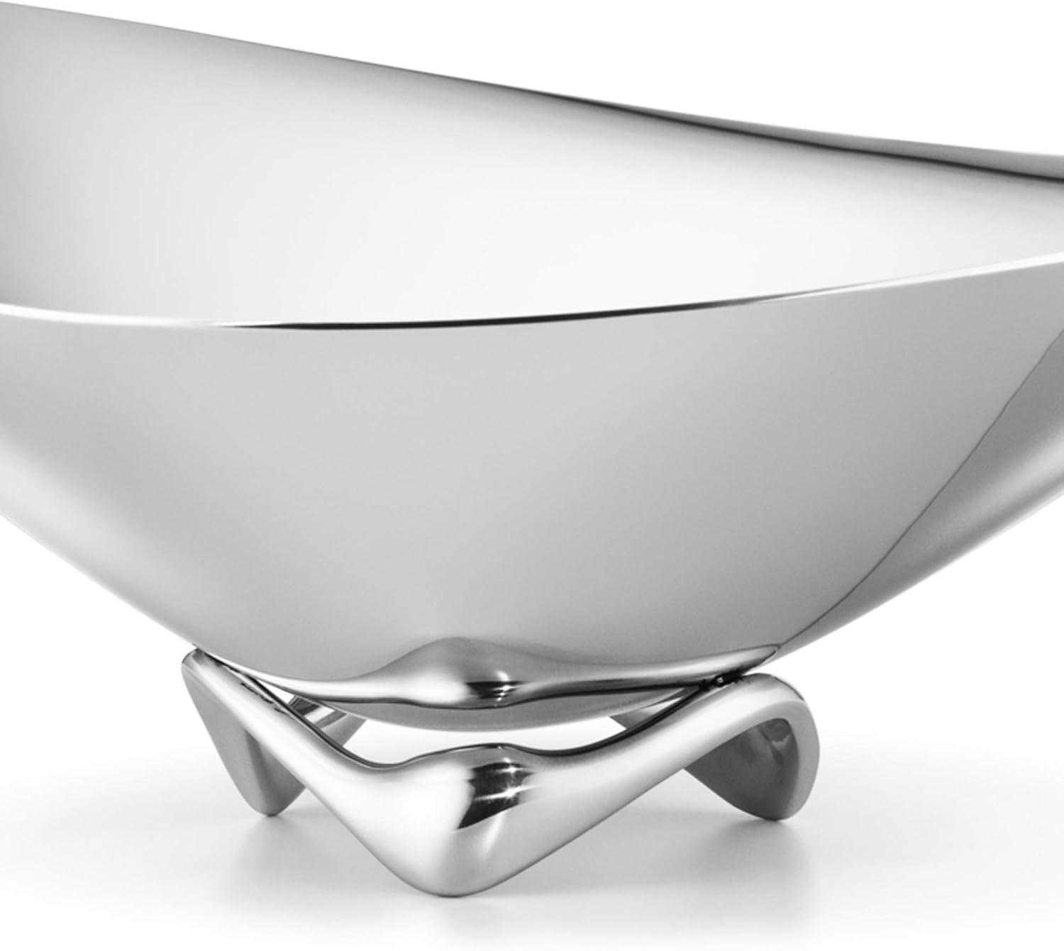 Henning Koppel Stainless Steel Sleek Decorative Bowl in Mirror Polished