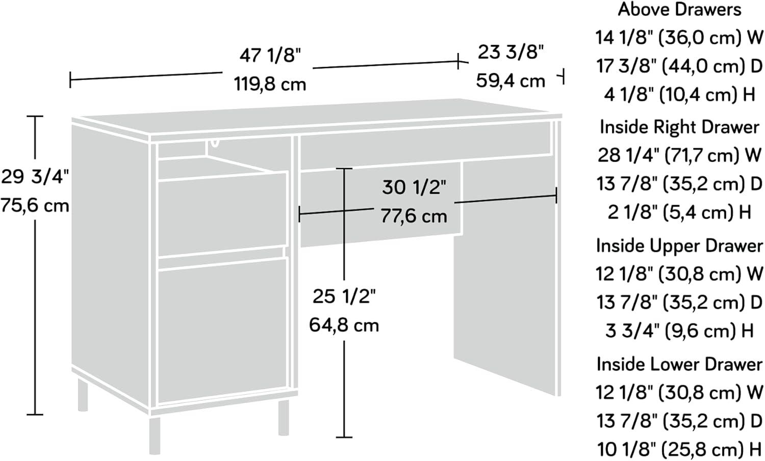 Acadia Way Metal Base Computer Desk