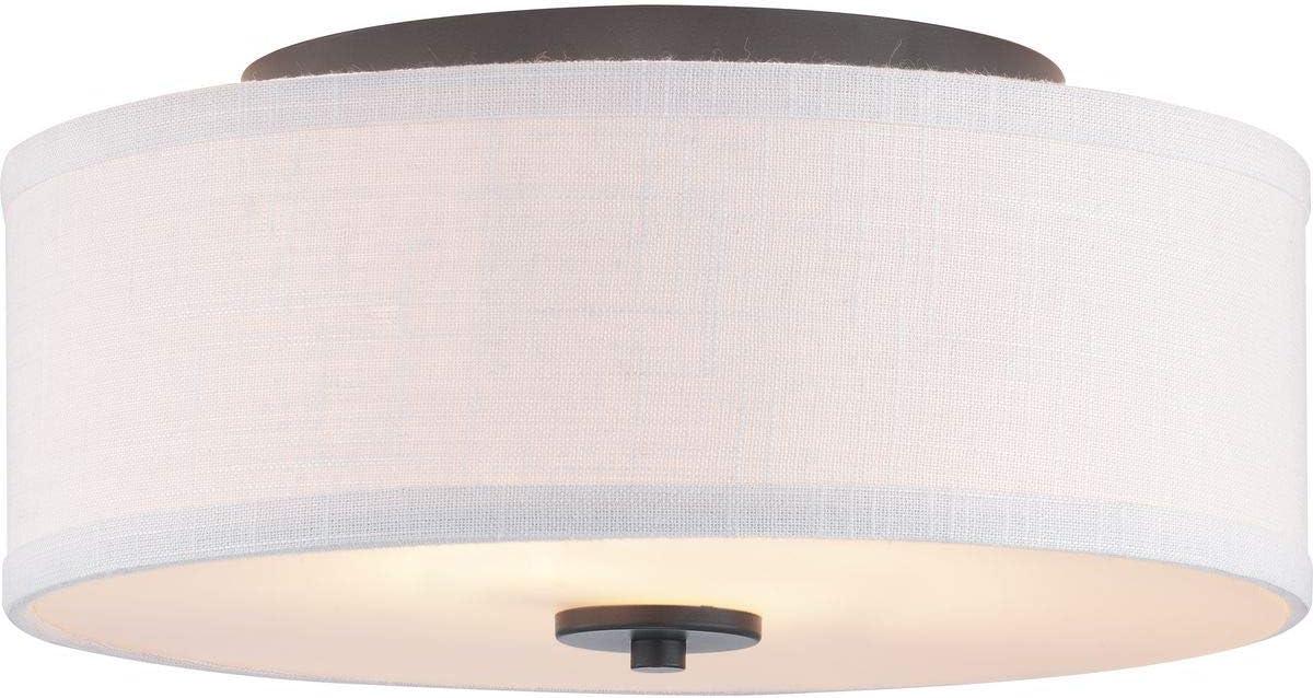 Inspire Collection 13" Two-Light Flush Mount