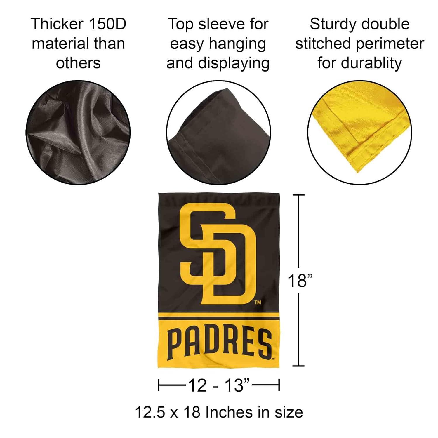 San Diego Padres Double Sided Garden Flag