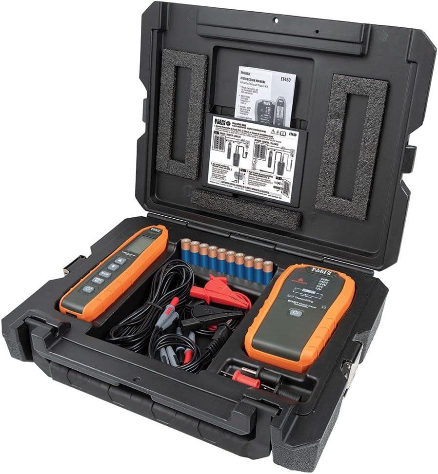 Klein Tools ET450 20-Piece Cordless Advanced Circuit Tracer Kit with (10) AA Batteries