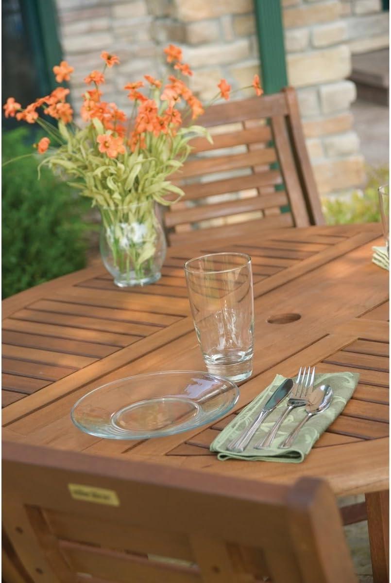 Bed Bath & Beyond 43" Resin Folding Outdoor Dining Table, Brown