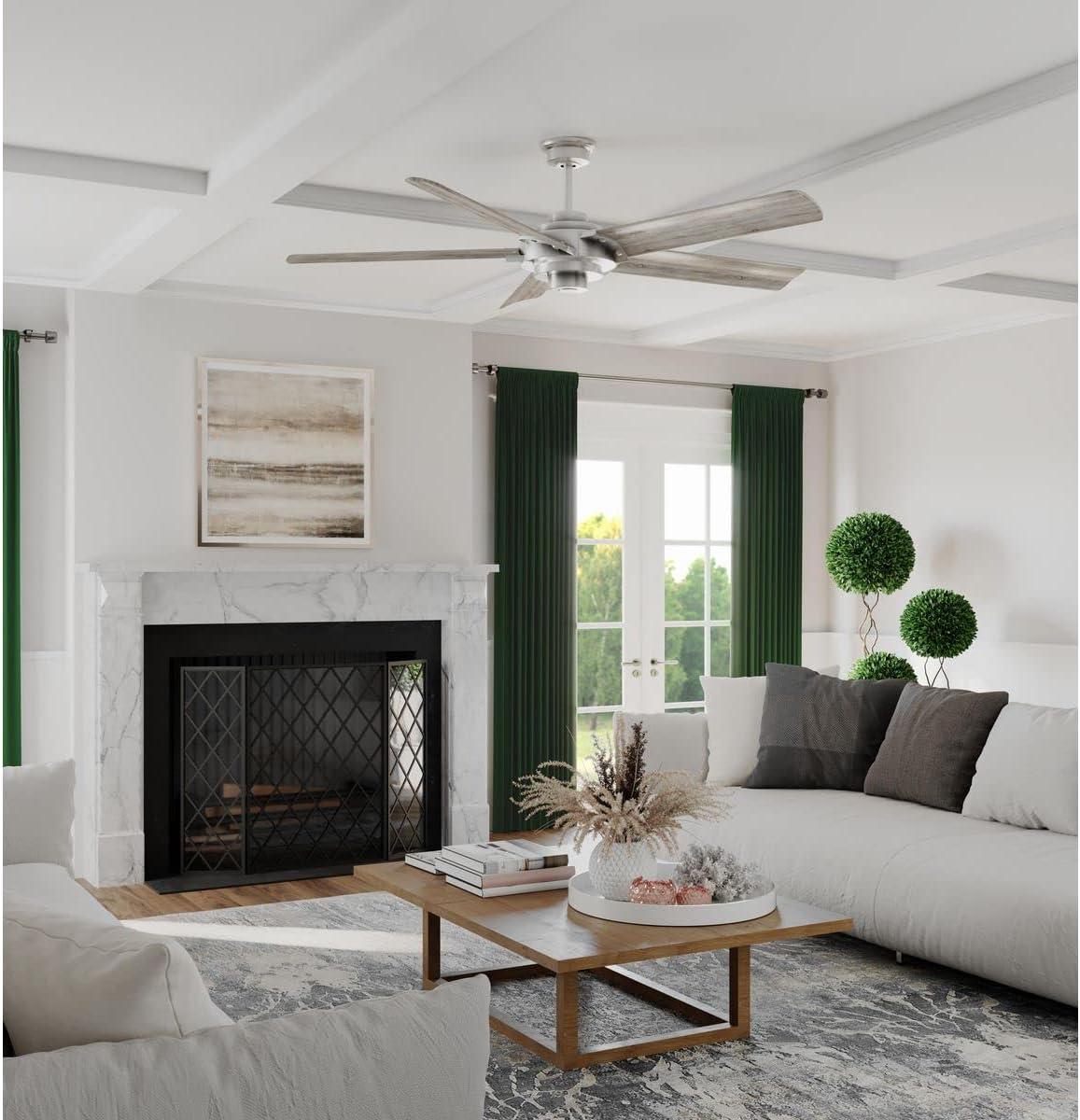 Progress Lighting Ellwood 68 Ellwood 68" 5 Blade Indoor Ceiling Fan - Nickel