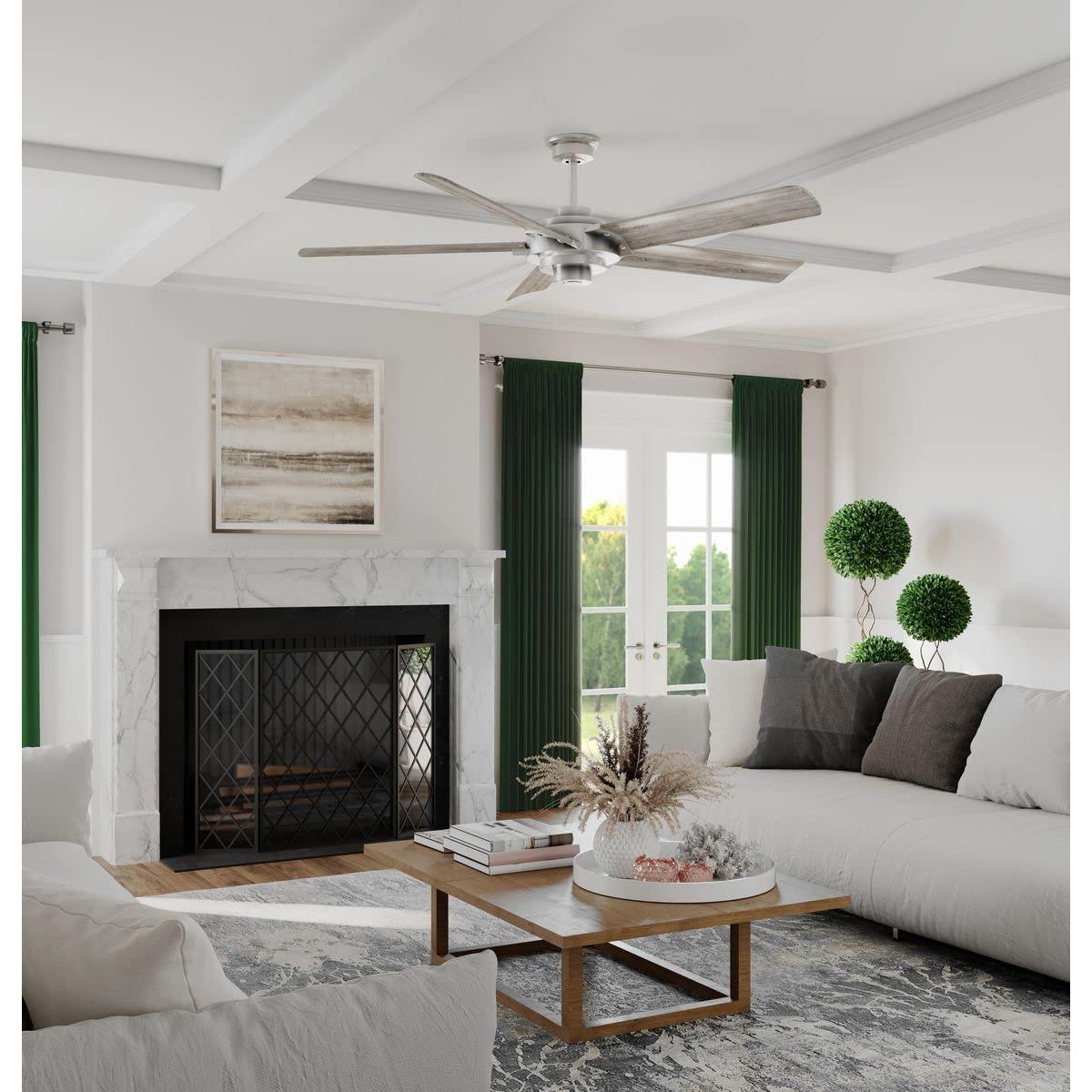 P2546-09-Progress Lighting-Ellwood - Wide - Ceiling Fan - Handheld Remote in Transitional and Coastal style - 68 Inches wide by 15.75 Inches