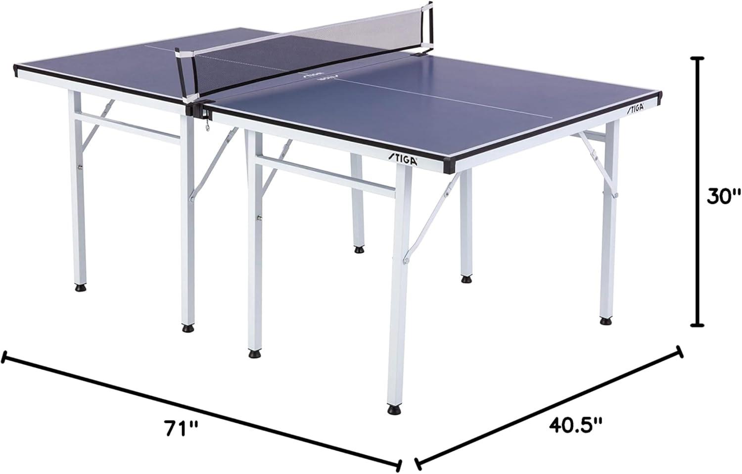 STIGA STIGA Space Saver Foldable Indoor Ping Pong Table - Compact Size with Regulation Quality
