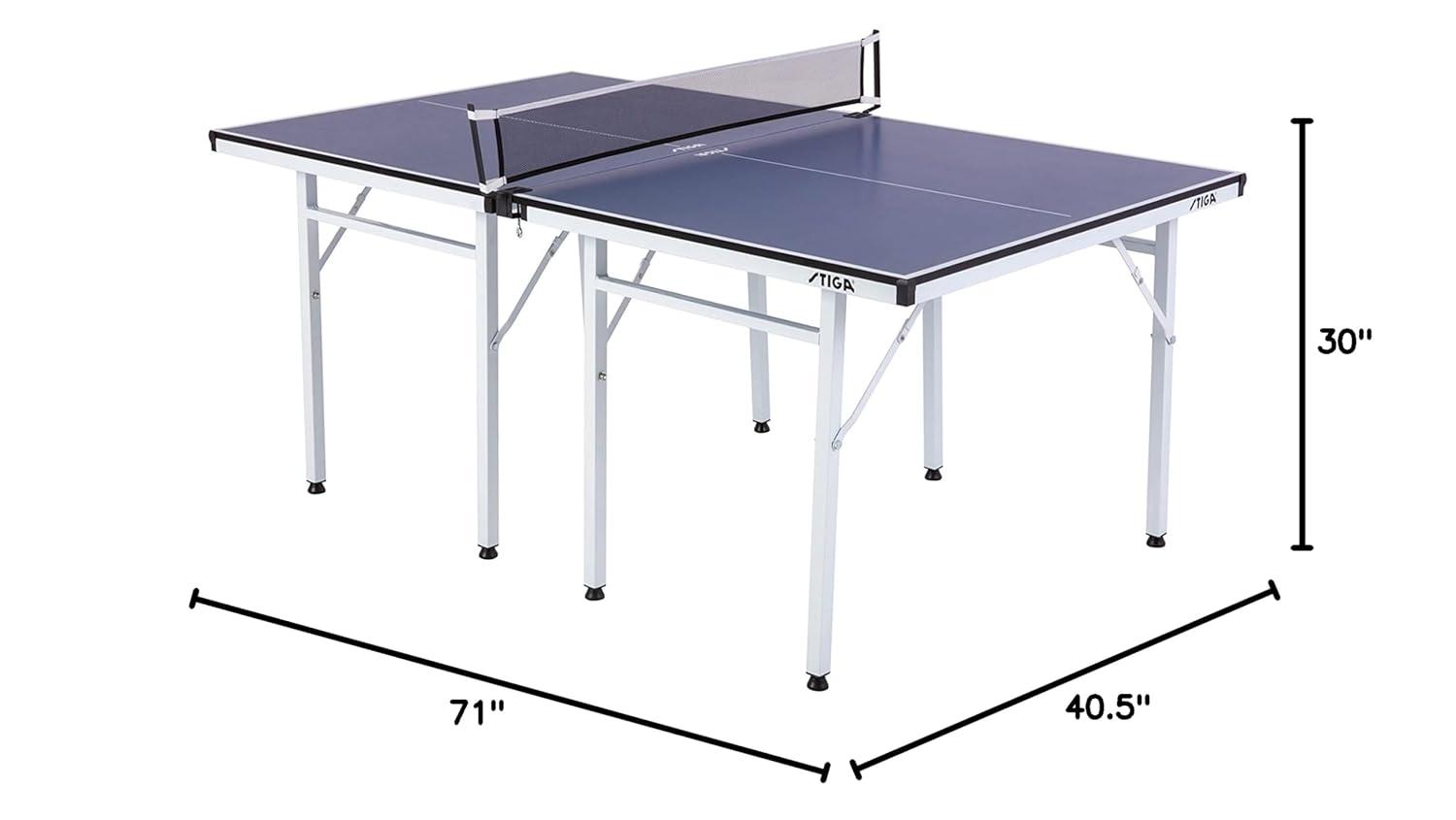 STIGA STIGA Space Saver Foldable Indoor Ping Pong Table - Compact Size with Regulation Quality