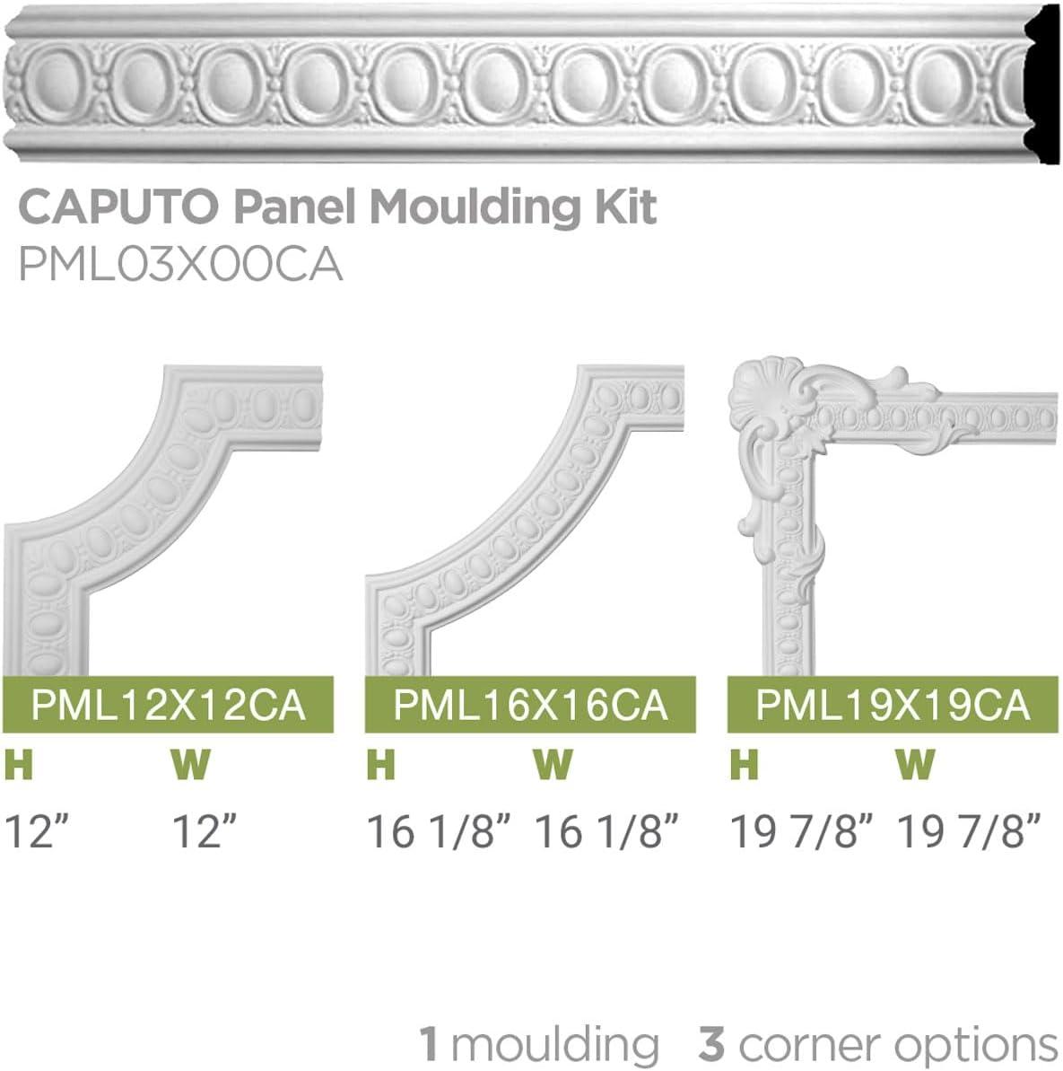 3 1/8"H x 3/4"P x 94 1/2"L Caputo Egg & Dart Panel Moulding