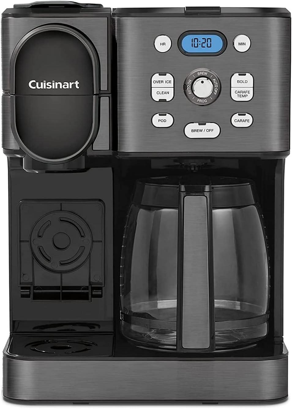 Cuisinart Coffee Center 2-in-1 Coffeemaker, 12-Cup Glass Carafe, Automatic Hot & Iced Coffee Maker, Single Server Brewer