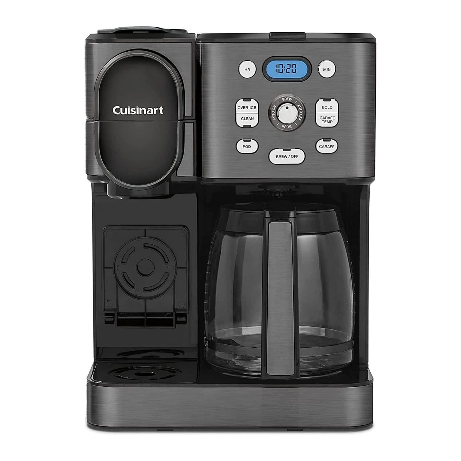 Cuisinart ® Coffee Center ® Black Stainless Steel 12-Cup Coffee Maker and Single Brewer