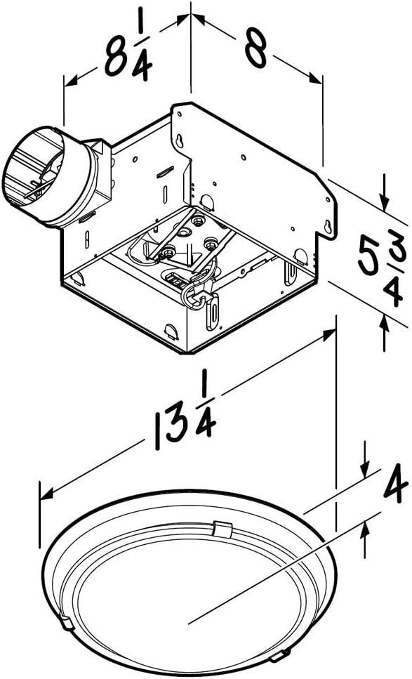 80 CFM Energy Star Certified Bathroom Fan