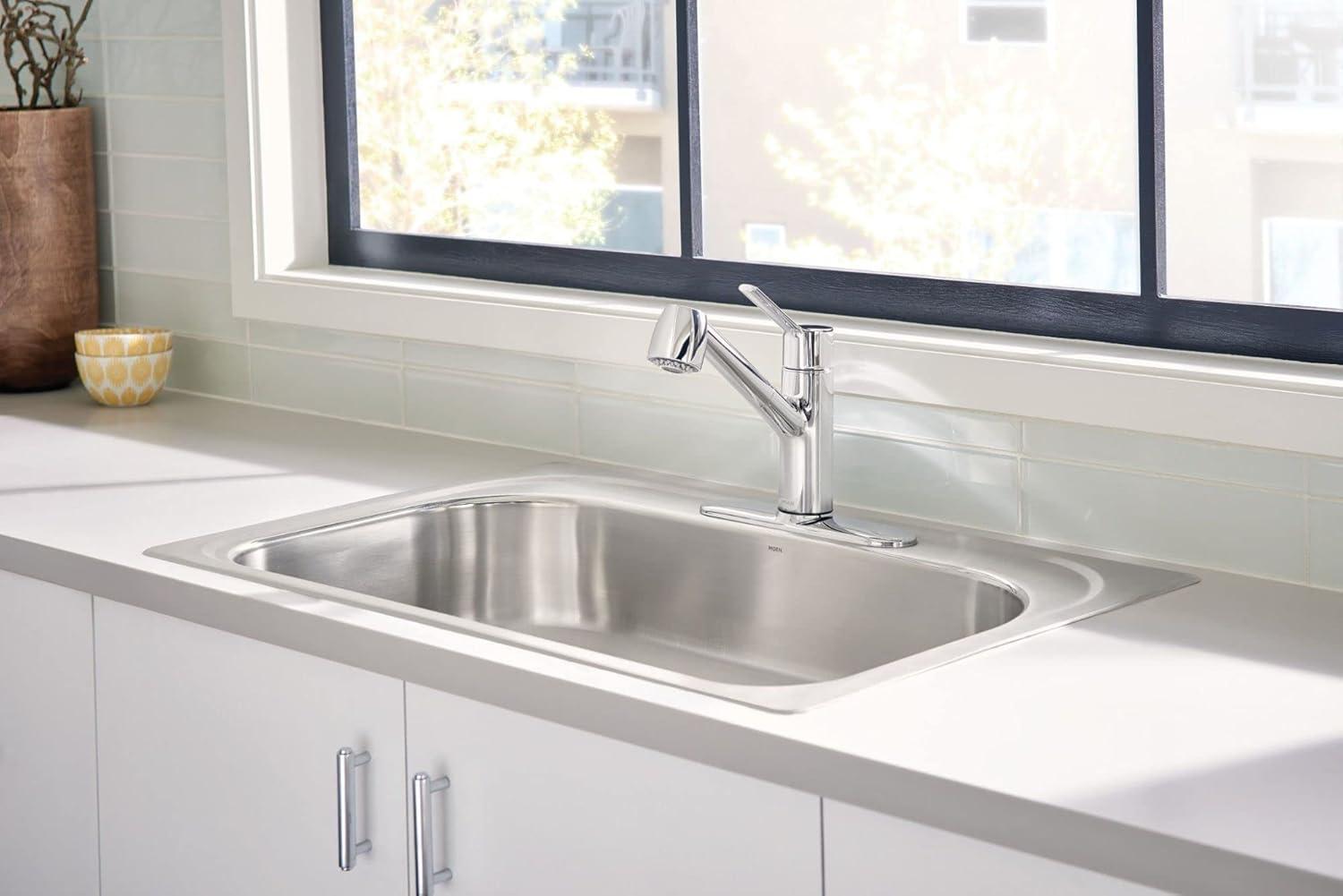 Method Pull Out Single Handle Kitchen Faucet with Power Clean and Duralock