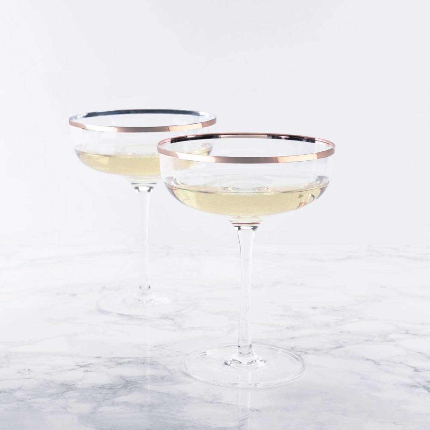 Twine Old Kentucky Home Copper Rim Crystal (Set of 2)