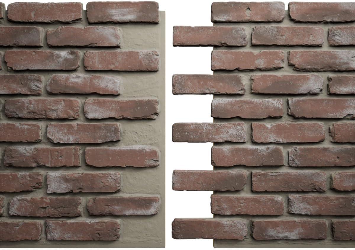 Ekena Millwork EverStone Aged Brick Faux Brick Panel