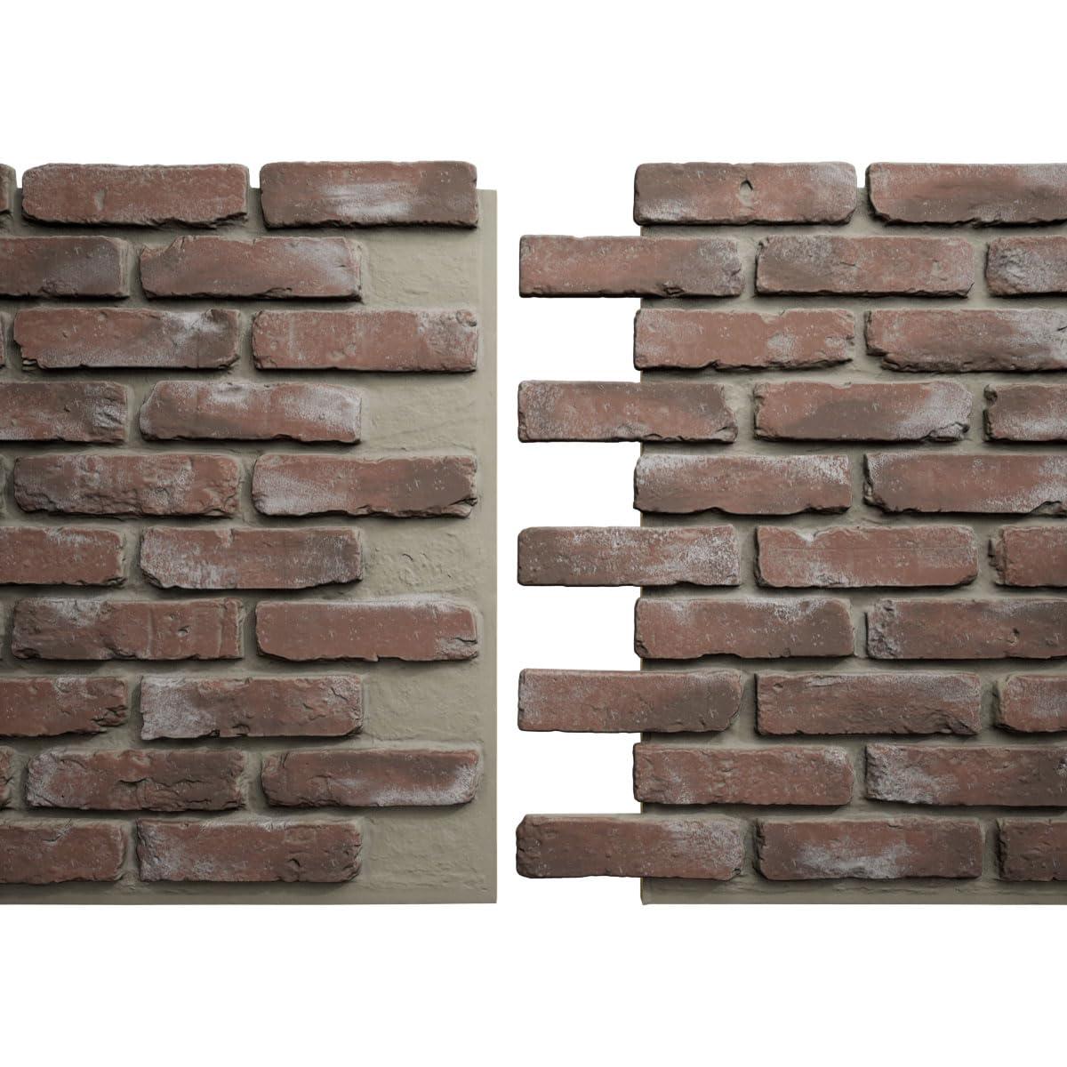 Ekena Millwork EverStone Aged Brick Faux Brick Panel