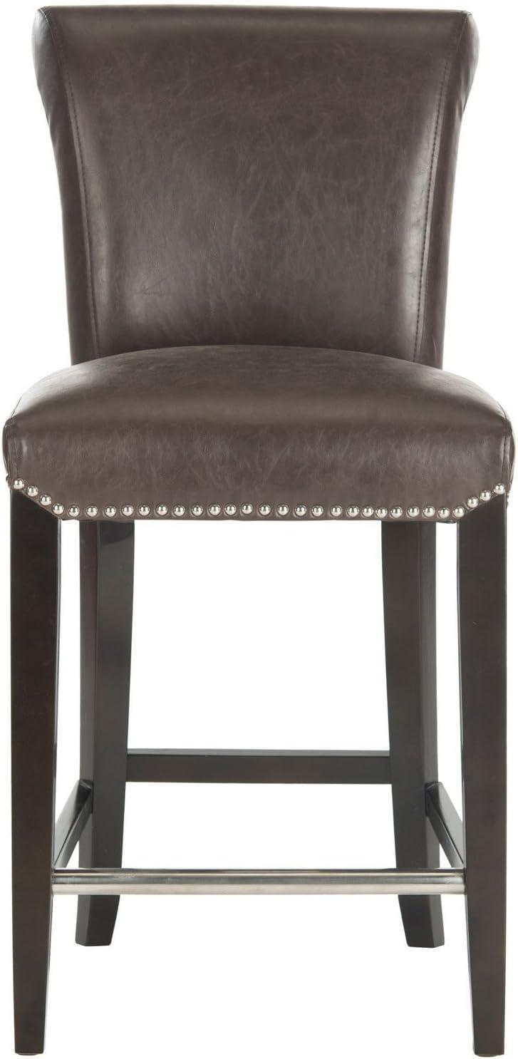 Darby Home Co Bowie Upholstered Counter Stool with Solid Wood Frame