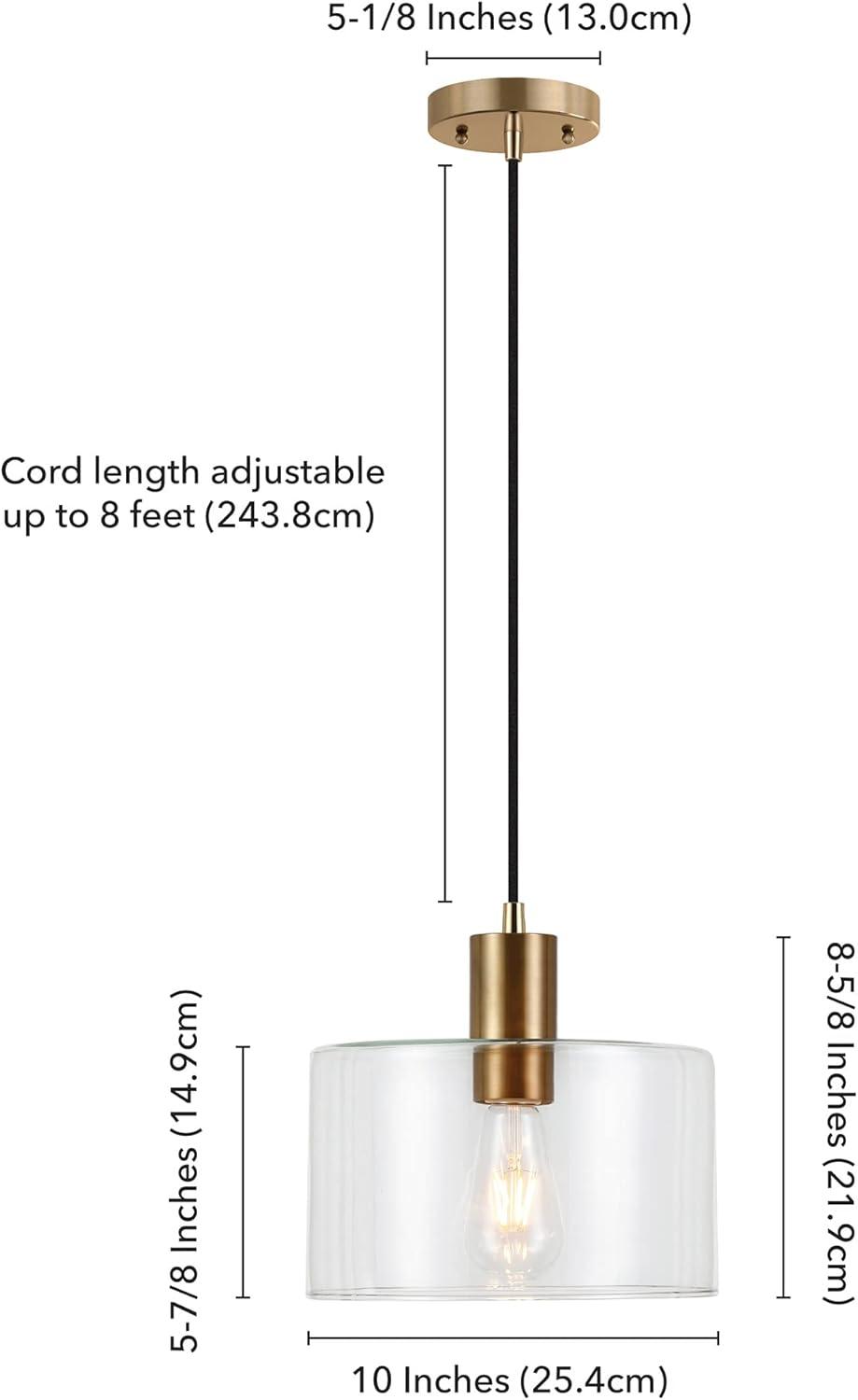 Jeanelle Single Light Glass Dimmable Pendant