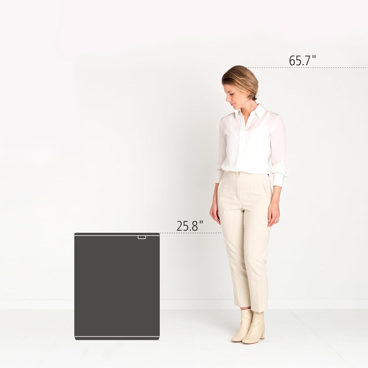 Brabantia Bo Touch Top Trash Can, 16 Gallon