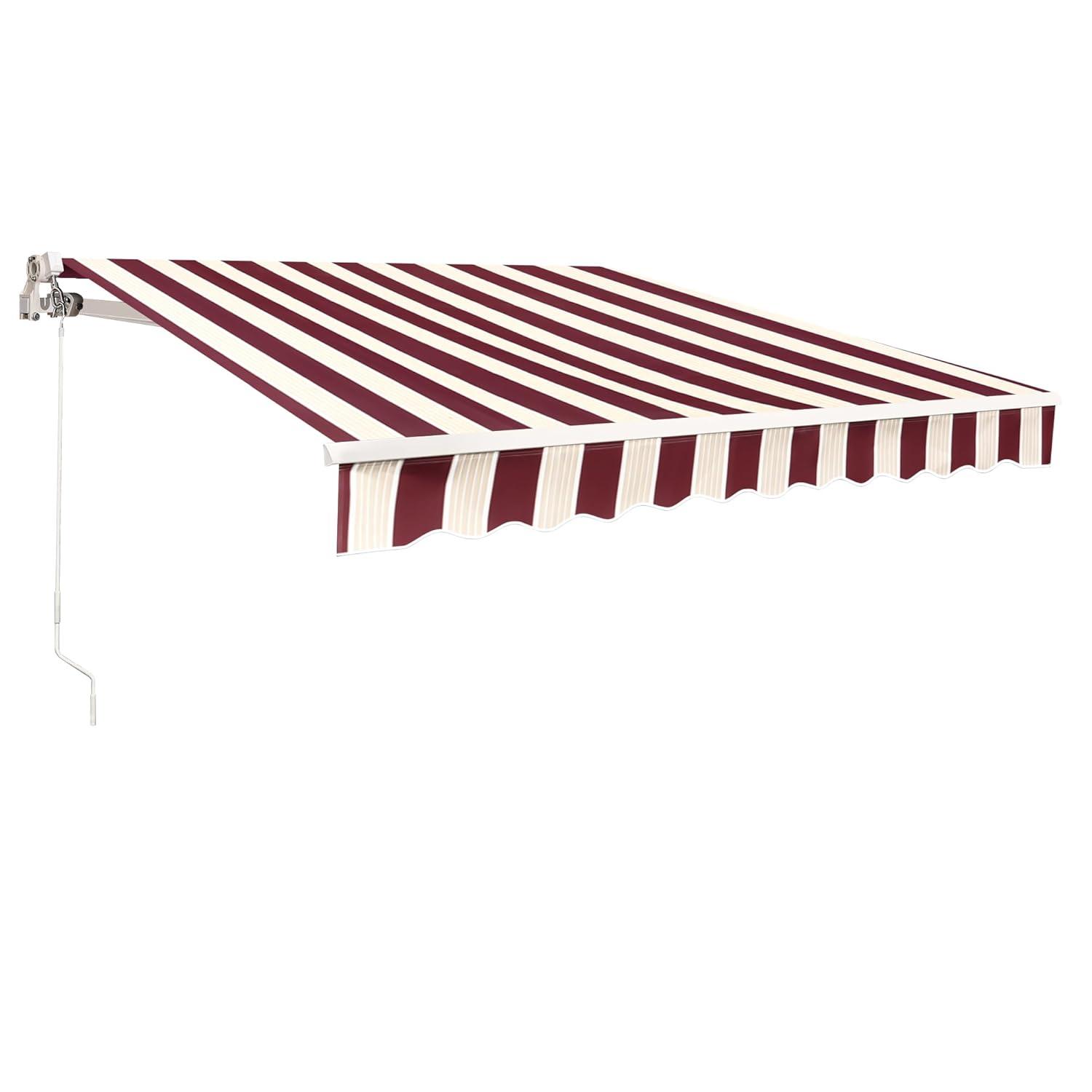 Newacme LLC Freeport Park Alvin 10 ft. W x 8 ft. D Retractable Patio Awning
