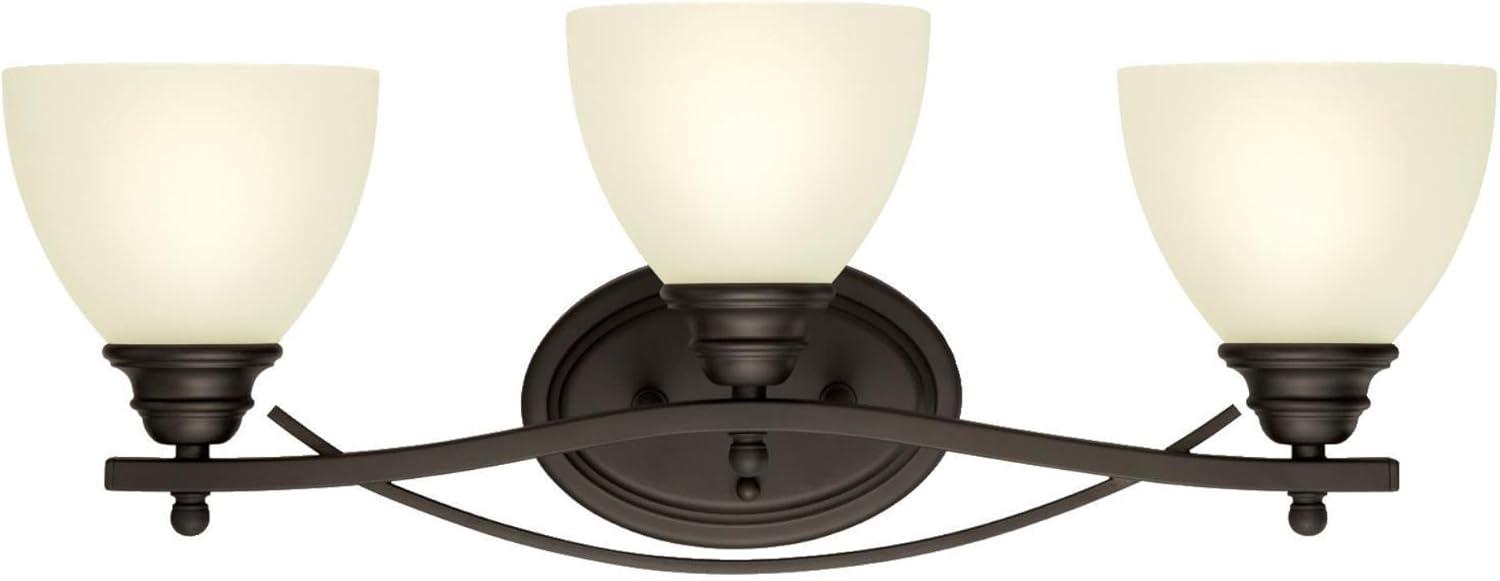 Westinghouse 6303400 Elvaston 24" Wide 3 Light Bathroom Vanity Light - Bronze