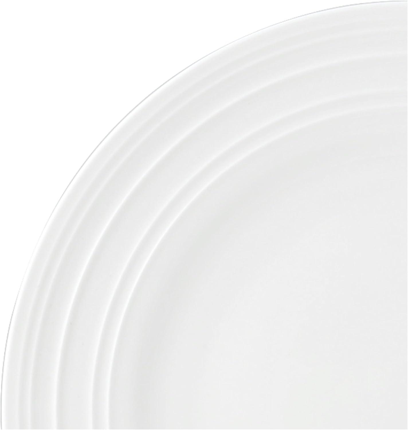 Ciara White Porcelain 16-Piece Dinnerware Set, Service for 4