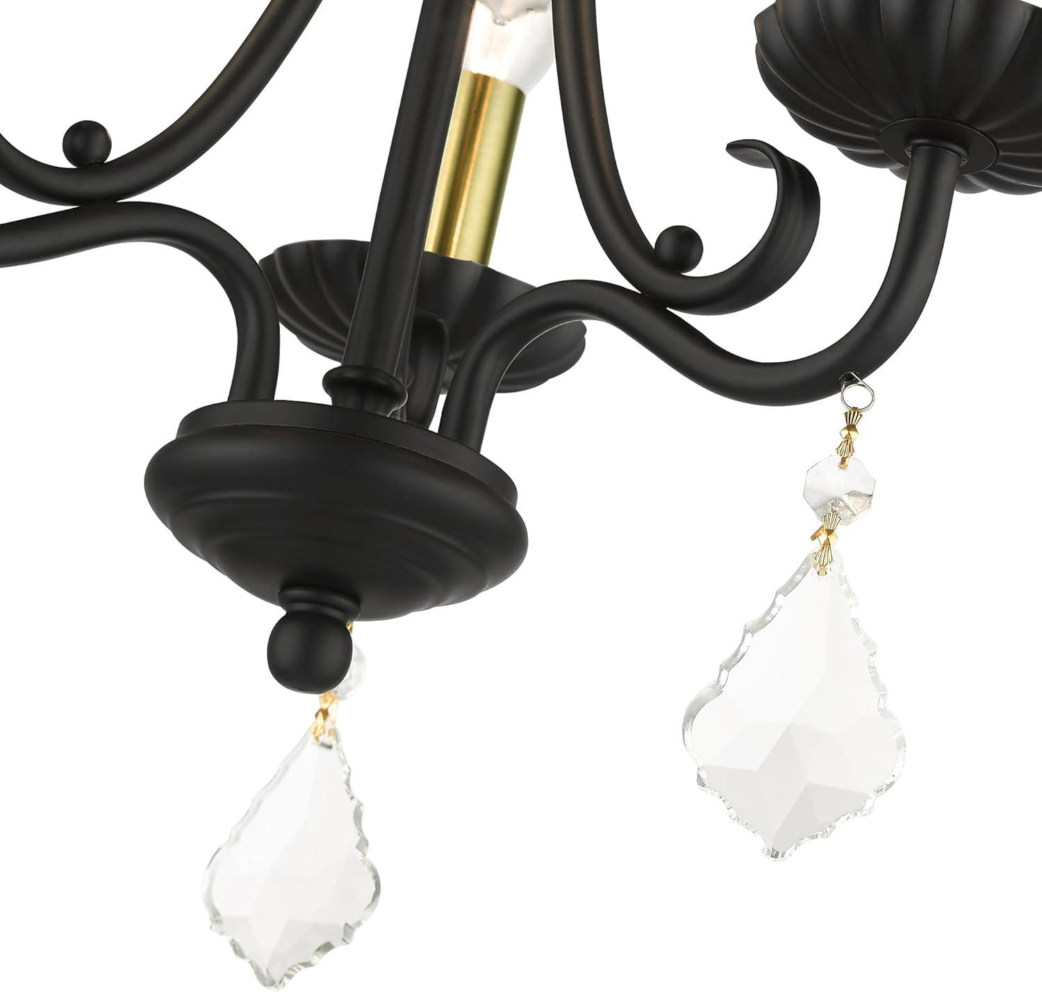 Livex Lighting Daphne 3 - Light Chandelier in  Antique Gold Leaf