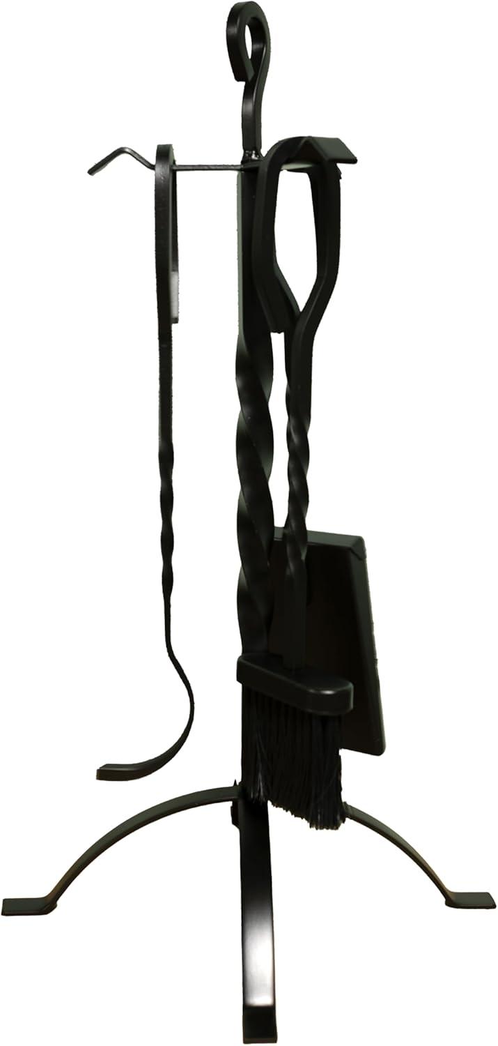Comfort Glow Comfort Glow 4-Piece Cast Iron Fireplace Tool Set with Stand, 16" Tools - CGFT16