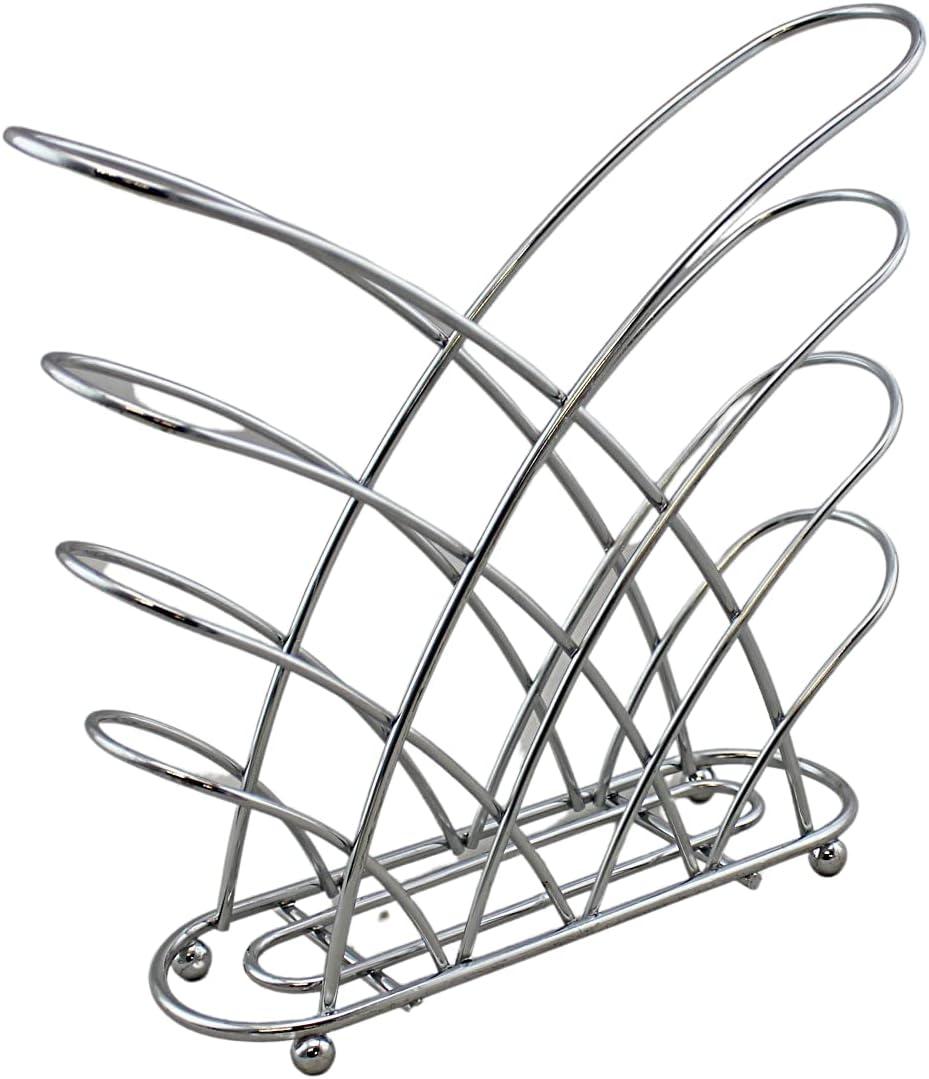 Chrome Criss Cross Metal Napkin Holder with Raised Balls