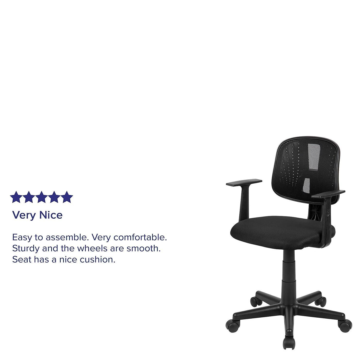 Flash Furniture Meridian Mid-Back Swivel Mesh Task Office Chair with Pivot Back