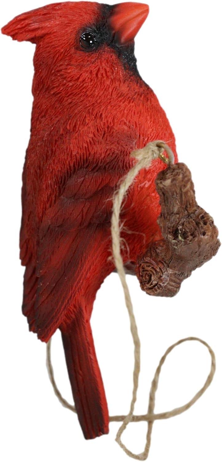 Hi-Line Gift Ltd. Hanging Cardinal ON A Branch, red